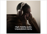 puqo Wireless Over-Ear Headphones, Active Noise Cancellation, Adaptive Audio, Personalized Spatial Audio, Live Translation, Blue