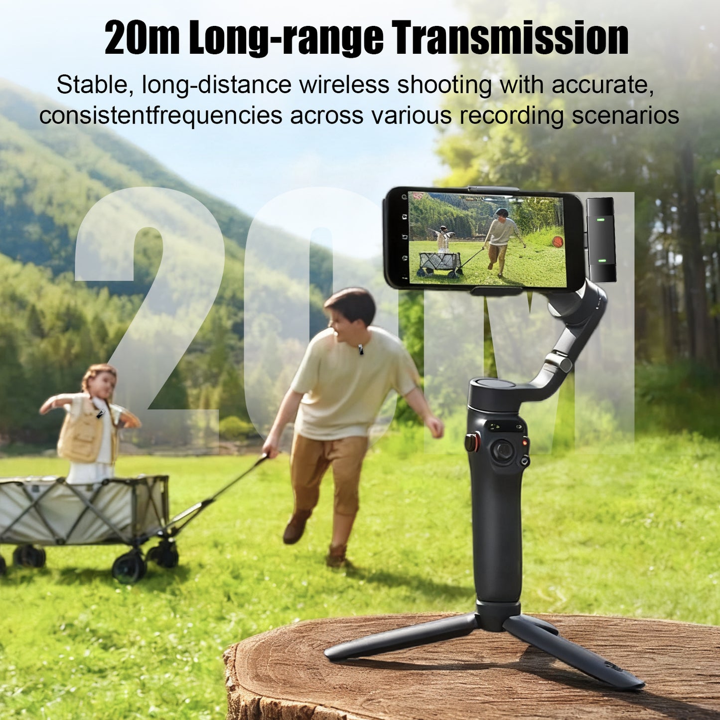 Btootos J68 Wireless Microphone for Android, Lavalier Microphones, noise cancelling mic mini for Clear Recording, 2 USB-C Mic for YouTube, Podcast, Vlogging, ASMR