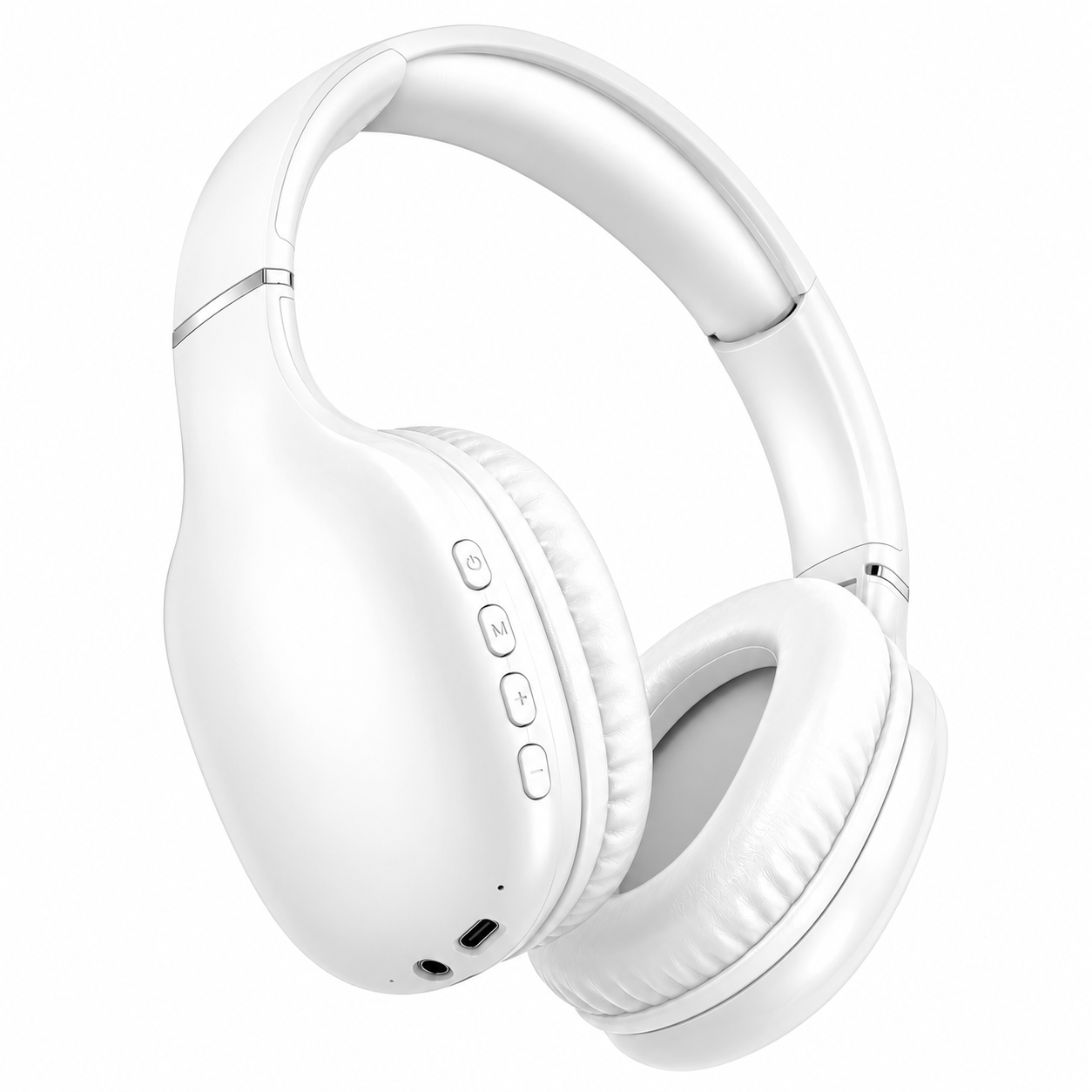 Bluetooth Headphones, Headphones Wireless Over Ear with Microphone, 40mm Stereo Sound, 20H Playtime, Foldable Headset with Type-C Charging and 3.5mm AUX, for Work Travel Home