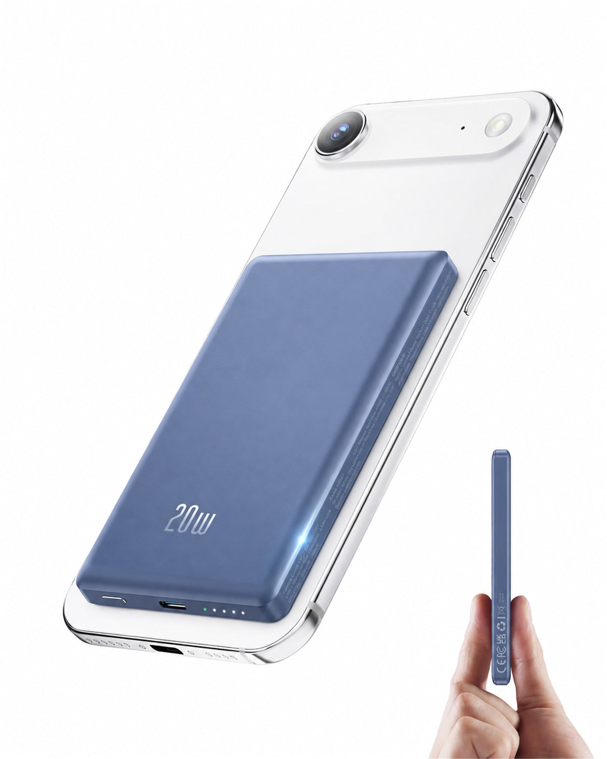 Btootos Magnetic Wireless Portable Charger, 5000mAh Power Bank Fast Charging Battery Pack Compatible with iPhone