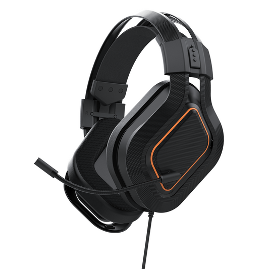 Geryst Gaming Headset for PC, PS4, PS5, Xbox Headset with 7.1 Surround Sound Gaming Headphones with Noise Canceling Mic, 40mm Drivers Over Ear Headphones for Nintendo, Xbox Series X/S, Laptop, Mobile Black