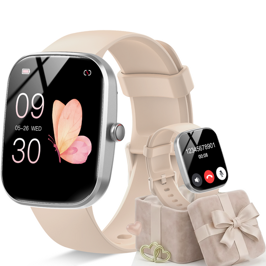 Geryst Smart Watch for Men Women, 1.91" HD Smartwatch Fits for Android and iPhone, Fitness Tracker with Bluetooth Answer/Make Calls/120+Sports Modes/IP68 Waterproof/Sleep/Pedometer, Perfect Gift