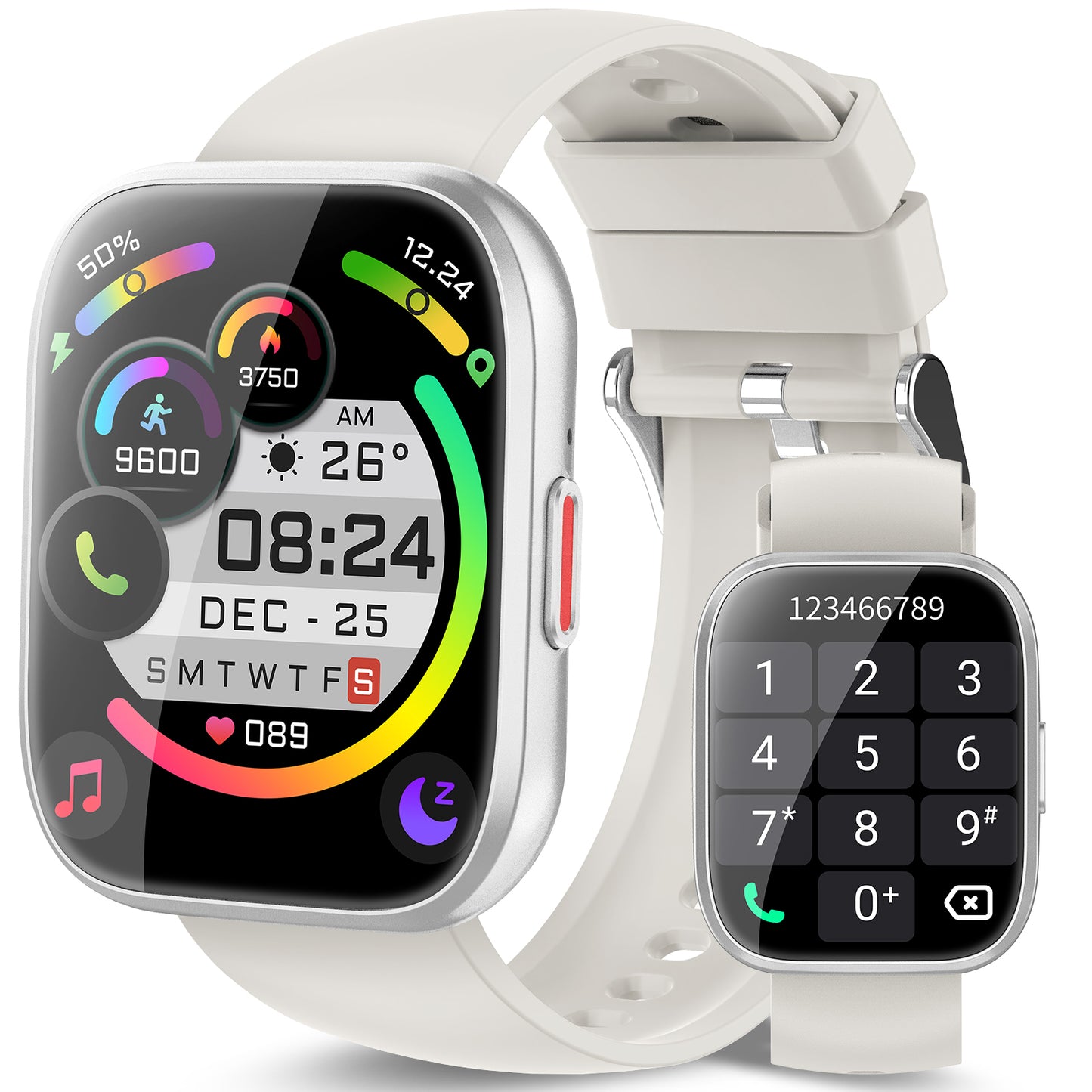 Smart Watch for Men Women Bluetooth Call, 1.85" HD Touch Screen Fitness Watch with Sleep Monitor, 112+ Sports Modes, IP68 Waterproof Activity Trackers for Android iOS