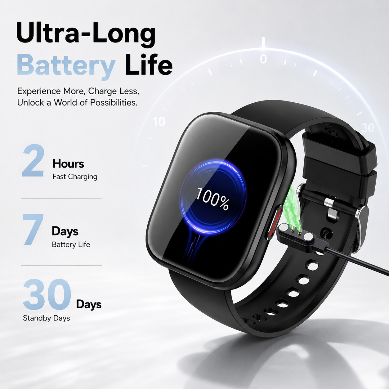 Btootos Smart Watch for Men Women, 1.85-inch HD Fitness Tracker with Bluetooth Calls, Sleep Tracking, 110+ Sports Modes, IP68 Waterproof, Android and iPhone