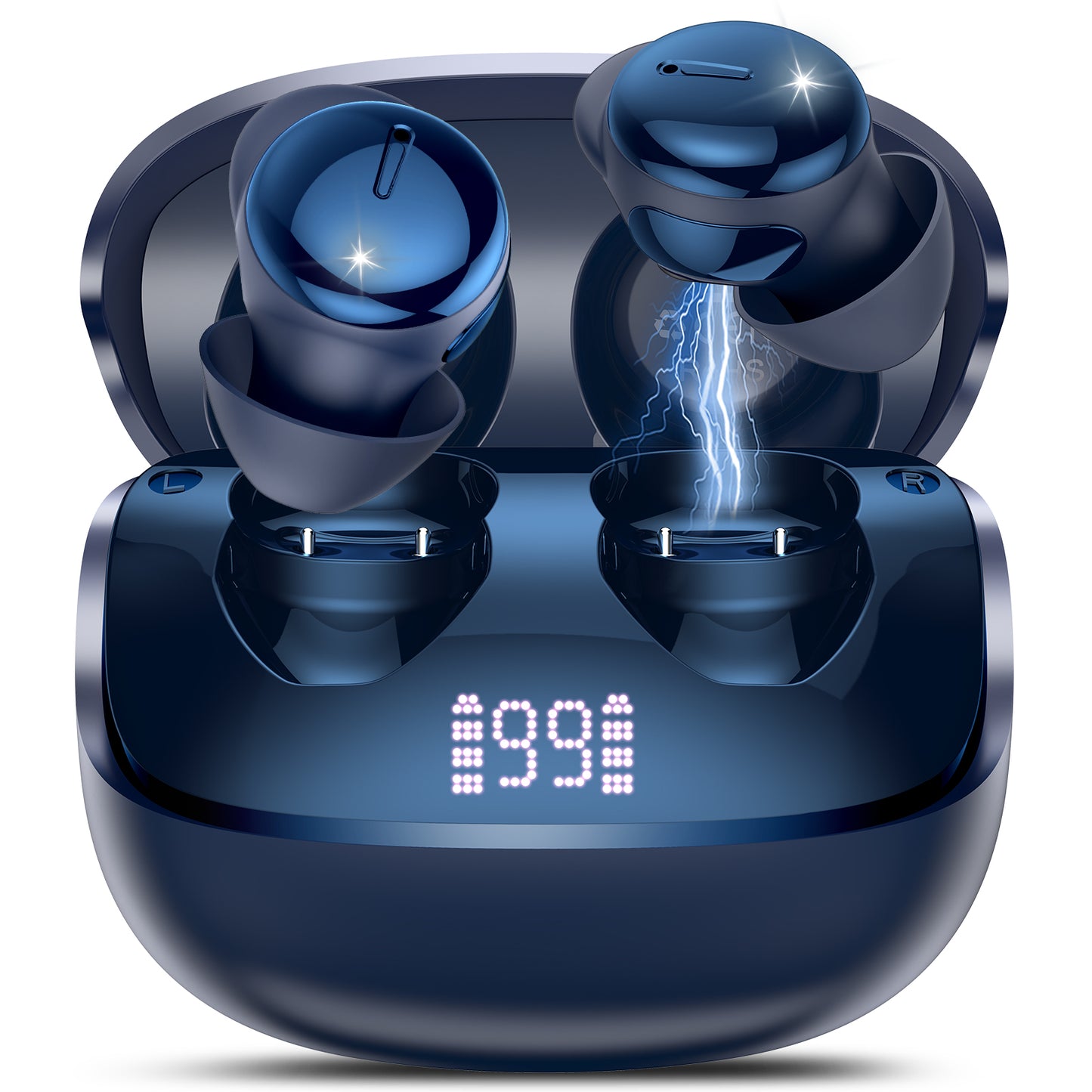 Sleep Earbuds Bluetooth 5.4 in Ear Light-Weight Headphones with Sleep Mode and White Noise, 48H Mini Sleep Ear Buds Small Design for Side Sleepers, Clear Calls, Sleep Earphones for Relaxing/Focus