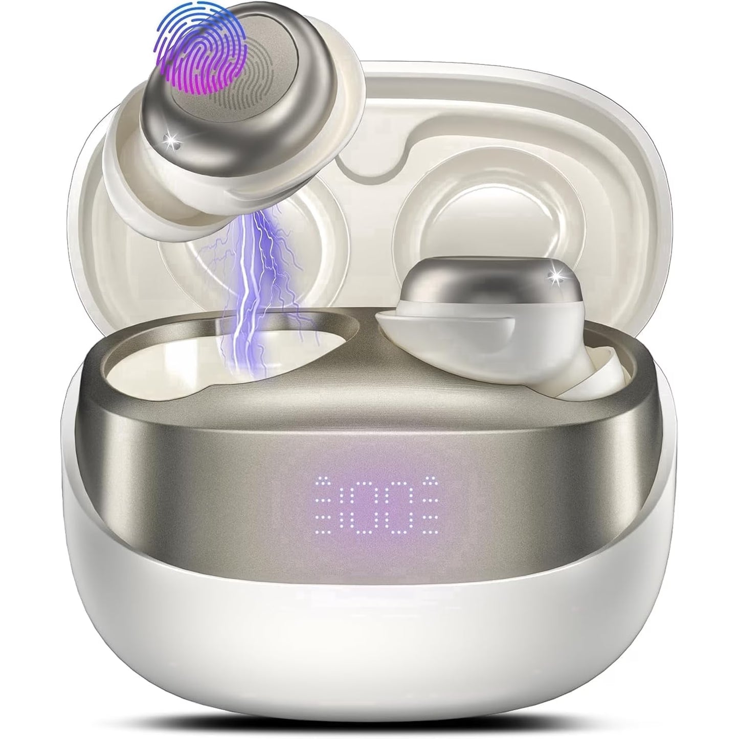 Btootos Sleep Earbuds, Noise Cancelling Wireless Ear buds for Side Sleepers, Bluetooth 5.4 in Ear Light-Weight Mini Headphones, 47H Playtime Clear Calls Earphones for Sleeping, Exercising, Working, Hiking