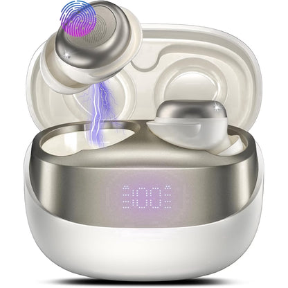 Btootos Sleep Earbuds, Noise Cancelling Wireless Ear buds for Side Sleepers, Bluetooth 5.4 in Ear Light-Weight Mini Headphones, 47H Playtime Clear Calls Earphones for Sleeping, Exercising, Working, Hiking