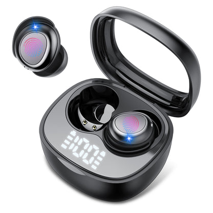 Btootos Sleep Ear Buds, Bluetooth 5.4 Ultra-Mini Sleep Earbuds for Side Sleepers, Hi-Fi Stereo 3D Bass Noise Cancelling Wireless headphones, 53H Playtime with IP7 Waterproof LED Earphones, USB C