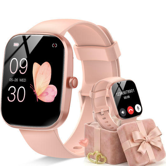 Geryst Smart Watch for Men Women, 1.91" HD Smartwatch Fits for Android and iPhone, Fitness Tracker with Bluetooth Answer/Make Calls/120+Sports Modes/IP68 Waterproof/Sleep/Pedometer, Perfect Gift