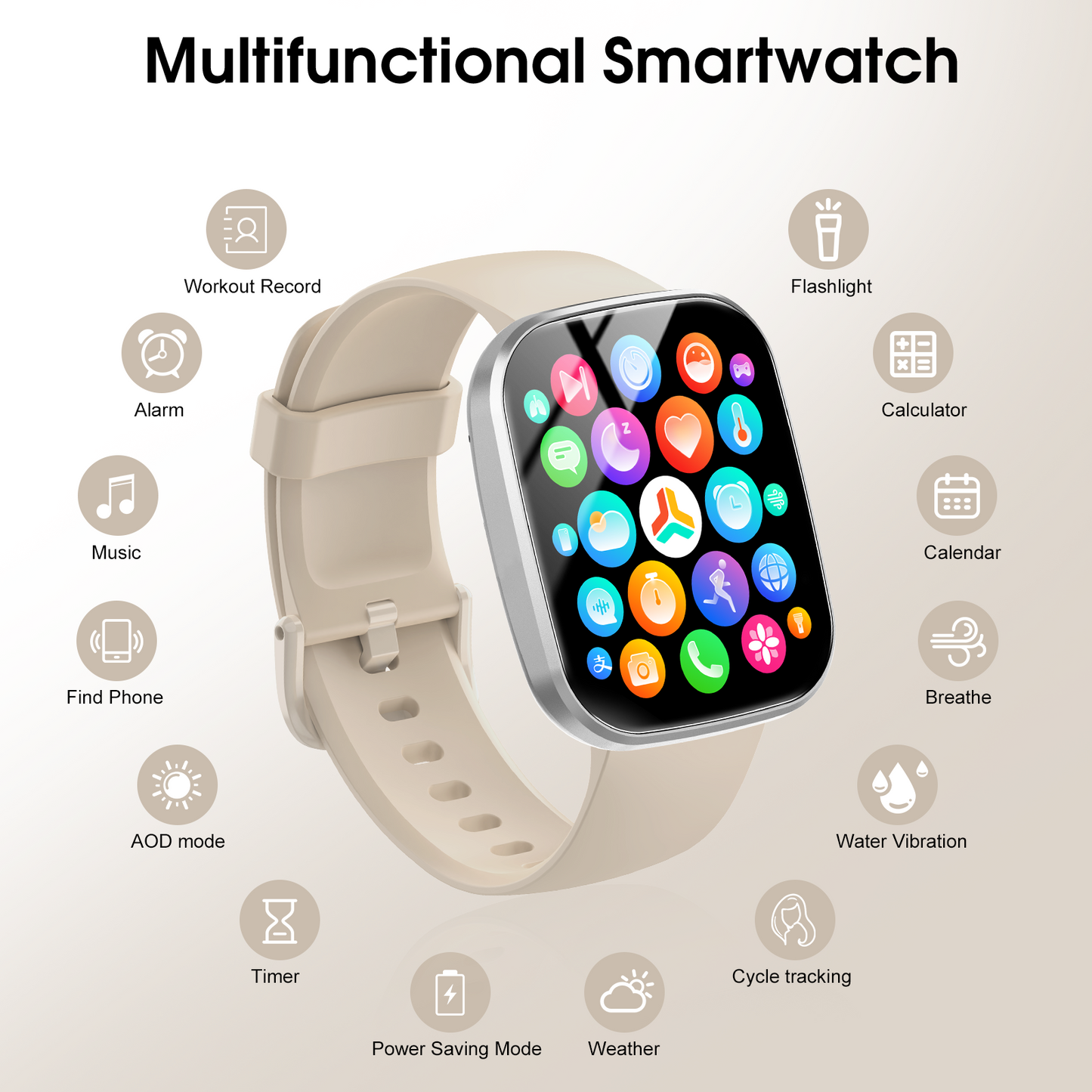 Smart Watch for Men Women, 1.91" HD Smartwatch Fits for Android and iPhone, Fitness Tracker with Bluetooth Answer/Make Calls/120+Sports Modes/IP68 Waterproof/Sleep/Pedometer, Perfect Gift