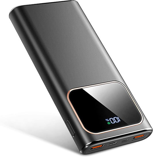 GAGZ Power Bank 22.5W Fast Charging, 10000mAh Powerbank for iPhone 17/16/15/14/13/12/11 Samsung Xiaomi etc, Battery chargers for mobile phones with 3A USB-C Inputs and Outputs Compatible with Android iOS 2025
