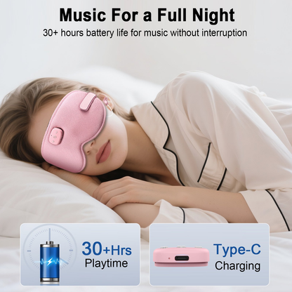 Btootos Sleep Headphones, Sleep Mask with Headphones Bluetooth 5.3 with HD Stereo Speakers for Side Sleepers, Zero Eye Pressure, Adjustable 3D Sleep Eye Mask for Airplane/Travel/Meditation/Nap