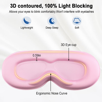 Btootos Sleep Headphones, Sleep Mask with Headphones Bluetooth 5.3 with HD Stereo Speakers for Side Sleepers, Zero Eye Pressure, Adjustable 3D Sleep Eye Mask for Airplane/Travel/Meditation/Nap