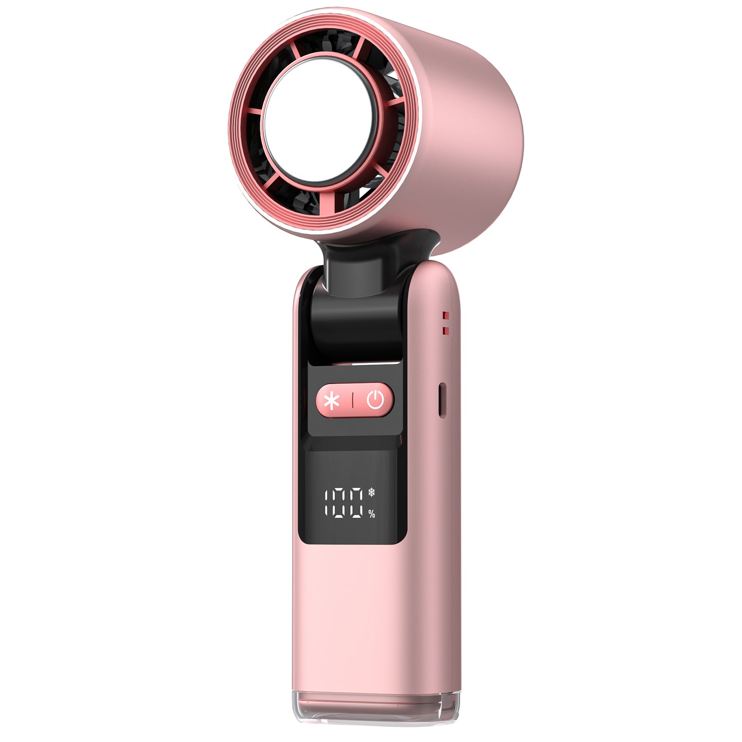 Tesnour Portable Handheld TurboFan, 3 IN 1 Mini Hand Fan with 4000mAh Battery Operated, Upto 10 Working Hours, 5 Gear Wind, Rechargeable with Air Turbo Tech Cooling Fan for Travel/Outdoor/Home/Offic