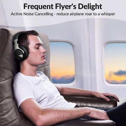 BEXILOR Active Noise Cancelling Headphones with Upgraded Noise Cancellation, Bluetooth Headphones Wireless with HD Sound Vivid Deep Bass, for Home Office Travel Birthday Gift