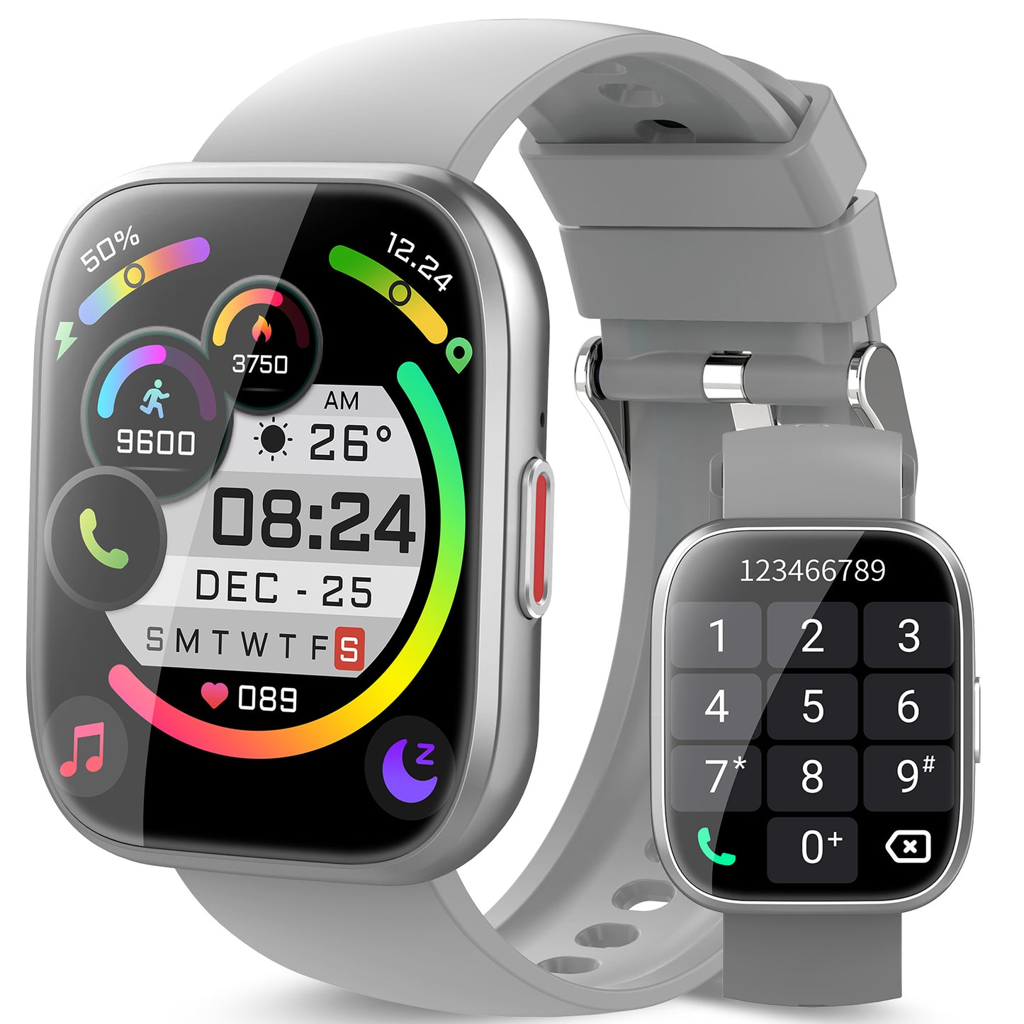 Smart Watch for Men Women Bluetooth Call, 1.85" HD Touch Screen Fitness Watch with Sleep Monitor, 112+ Sports Modes, IP68 Waterproof Activity Trackers for Android iOS