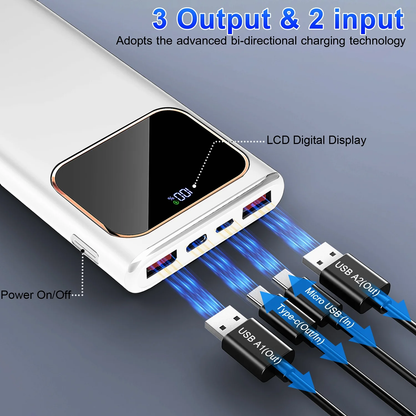 Btootos Portable Charger, 20000mAh Power Bank, 22.5W Fast Charging Battery Pack with USB C/USB A Output, Digital Display Portable Phone Charger for iPhone 17/16/15/14/13 Pro Samsung Google LG iPad AirPods