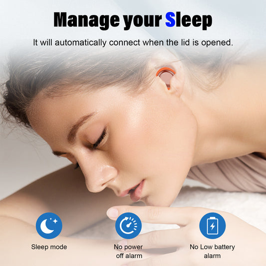 Sleep Headphones, Noise Cancelling Wireless Earphones for Side Sleepers, Bluetooth 5.4 in Ear Light-Weight Sleep Earbuds, 47H Playtime Clear Calls Earphones for Sleeping, Exercise, Working, Hiking