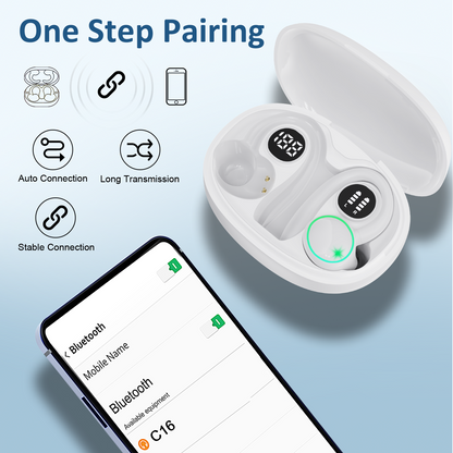 Wireless Earbuds, Bluetooth 5.4 Sports Headphones, 50H Playback Over Ear Earbuds with ENC Noise Cancelling Mic, Deep Bass Fitness Earphones Gym Running Workout with Earhooks, IP7 Waterproof Headset