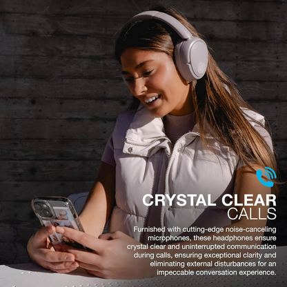 GnitNauy Wireless Headphones,Hybrid Active Noise Cancelling, Customizable Sound, Spatial Audio Compatible, Premium Over-Ear Bluetooth Headset