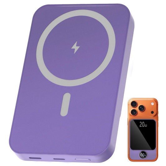 Btootos Magnetic Wireless Portable Charger, 10000mAh Power Bank with PD20w Fast Charging, USB C in&Out Battery Pack, Compatible with Mag-Safe for iPhone 17/16/15/14/13 Series, Samsung, Android, and More