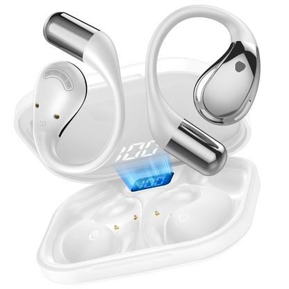 Btootos Open Ear Earbuds, Non-In-Ear Comfortable Earhook Wireless Earbuds with Bluetooth 6.0 and ENC Clear Calls, 48H Playtime, Bluetooth Headphones for Sport, Travel & Daily Wear, Waterproof Earphones