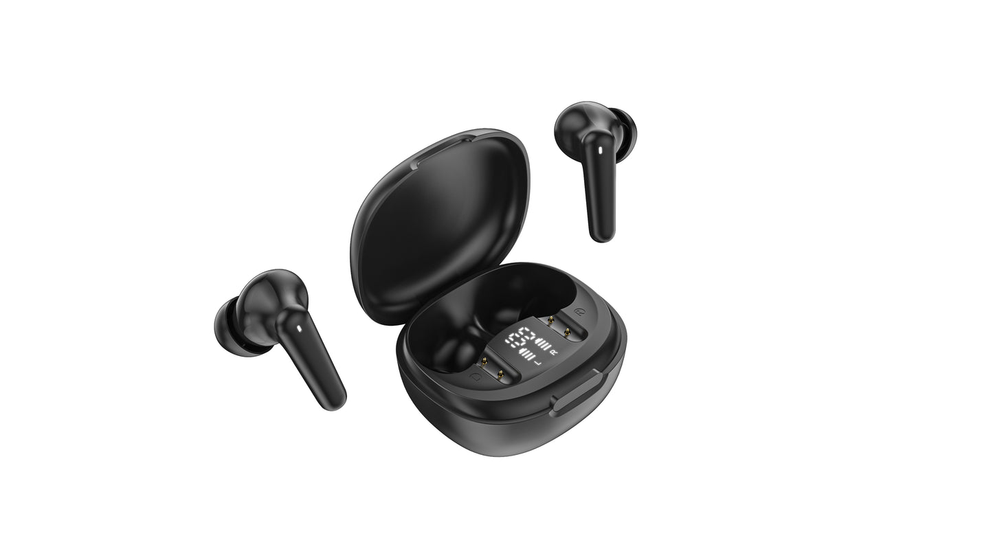 Wireless Earbuds, Bluetooth 5.4 Headphones 48 Hours Playtime, HiFi Stereo Deep Bass Earphones with USB-C Fast Charging, IPX7 Waterproof Ear Buds with 4 ENC Noise Cancelling Mic for Sports, Gym
