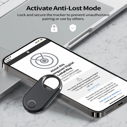 Aptkdoe Air Tracker tag (iOS Only)-1 Pcs, Smart Item Finder Work with Apple Find My for Luggage, Keys, Bags, Wallet, Bluetooth Tracker Tag/Key Finder and Item Locator Smart Tag Replaceable Battery
