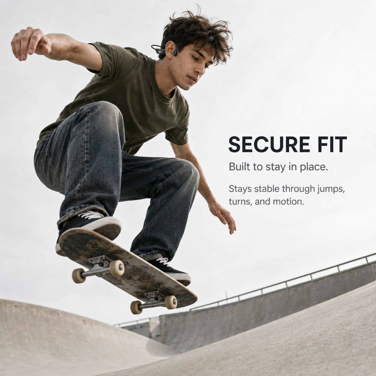 BTOOTOS Bone Conduction Headphones, Bluetooth 6.0 Open-Ear Design with Dual Drivers, LED Display, IP67 Waterproof and 12-Hour Playtime for Running