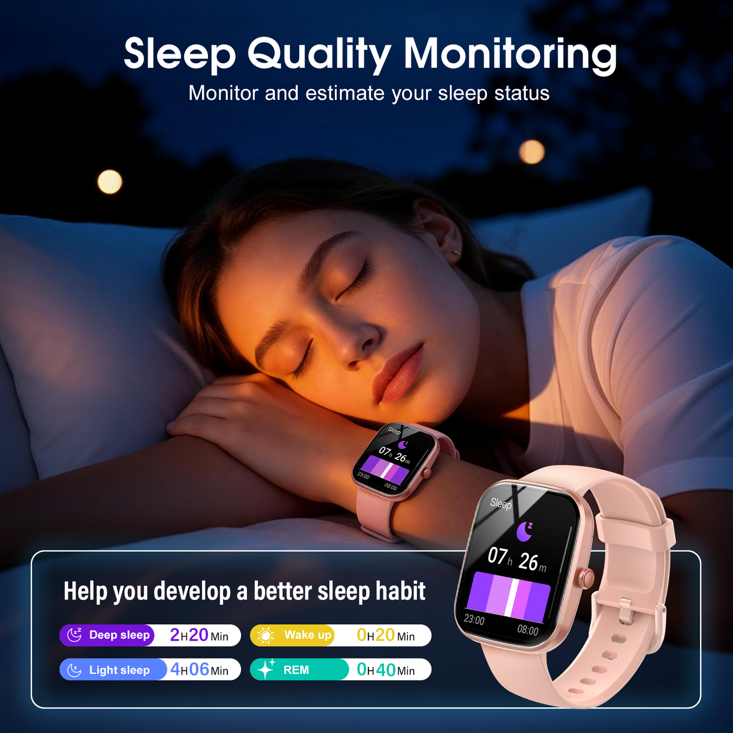 Smart Watch for Men Women, 1.91" HD Smartwatch Fits for Android and iPhone, Fitness Tracker with Bluetooth Answer/Make Calls/120+Sports Modes/IP68 Waterproof/Sleep/Pedometer, Perfect Gift