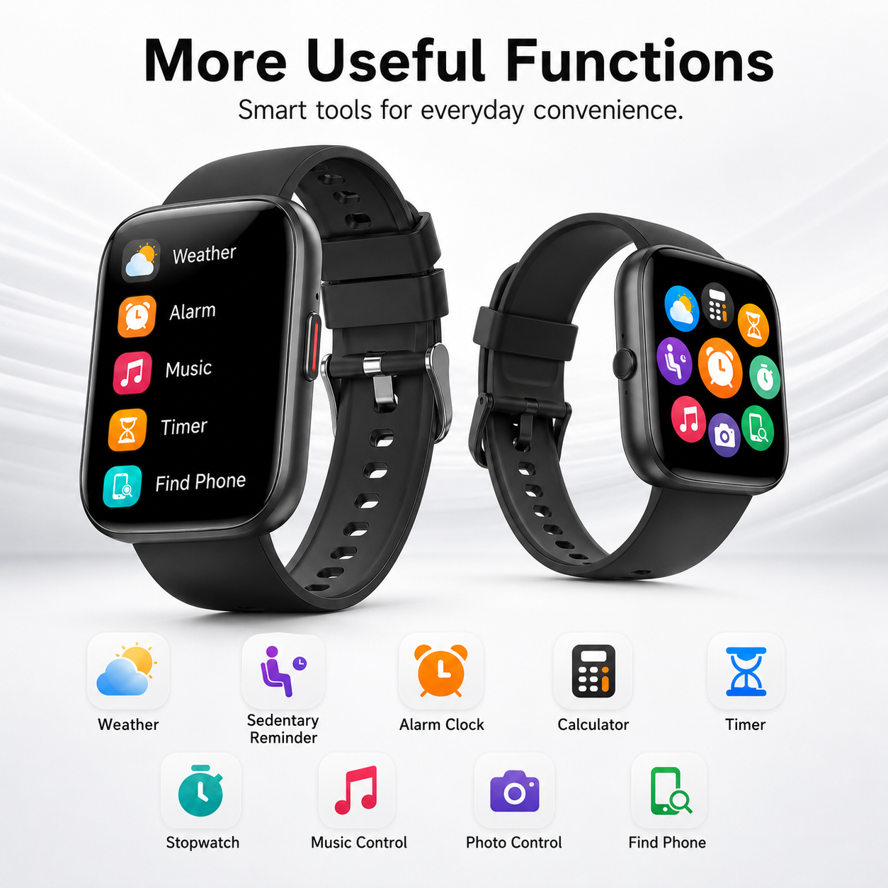 Btootos Smart Watch for Men Women, 1.85-inch HD Fitness Tracker with Bluetooth Calls, Sleep Tracking, 110+ Sports Modes, IP68 Waterproof, Android and iPhone