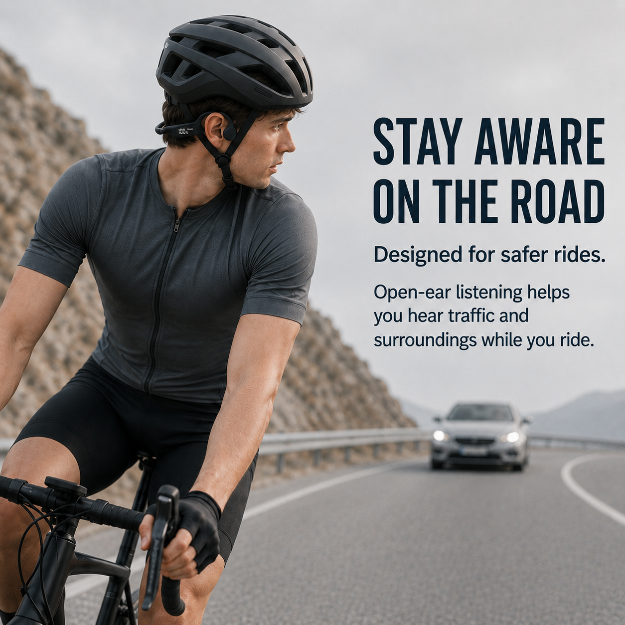 BTOOTOS Bone Conduction Headphones, Bluetooth 6.0 Open-Ear Design with Dual Drivers, LED Display, IP67 Waterproof and 12-Hour Playtime for Running