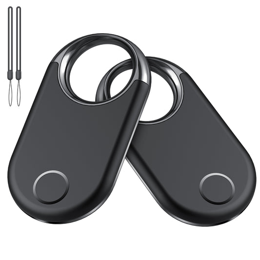 Air Tracker (iOS Only)-2 Pcs, Smart Item Finder Work with Apple Find My for Luggage, Keys, Bags, Wallet, Bluetooth Tracker Tag/Key Finder and Item Locator Smart Tag Replaceable Battery