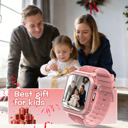 Coucur Kids Smart Watch with Classroom Mode, 1.83 HD Touch Screen Smartwatch for Kids, Learn Cards, Camera, Music Player, 14 Puzzle Games, 100 Sports Modes, IP68 Waterproof, Best Gift for Kids