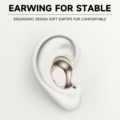 Aptkdoe Sleep Ear Buds, Bluetooth 5.4 Ultra-Mini Sleep Earbuds for Side Sleepers, Hi-Fi Stereo 3D Bass Noise Cancelling Wireless headphones, 53H Playtime with IP7 Waterproof LED Earphones, USB C
