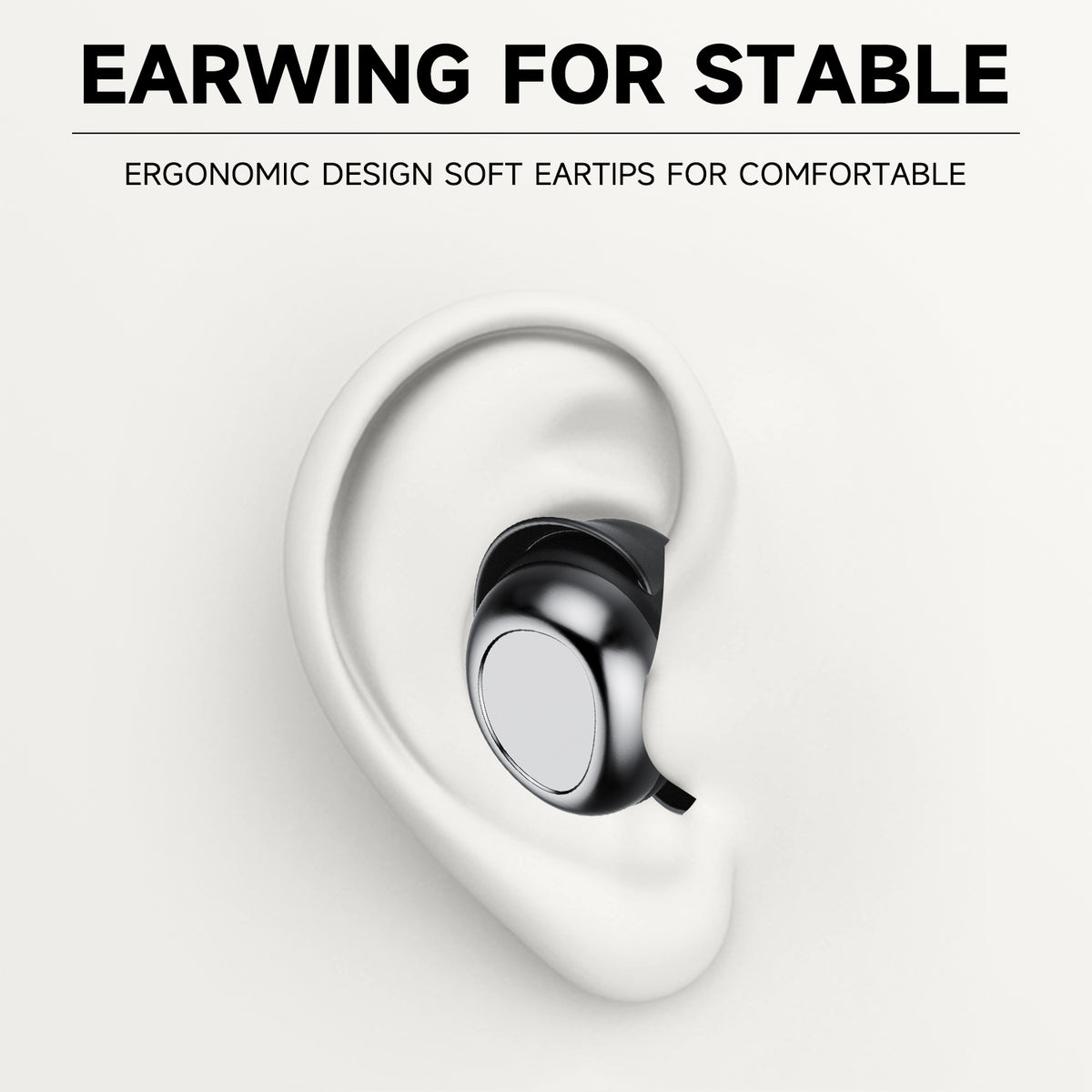 Btootos Sleep Ear Buds, Bluetooth 5.4 Ultra-Mini Sleep Earbuds for Side Sleepers, Hi-Fi Stereo 3D Bass Noise Cancelling Wireless headphones, 53H Playtime with IP7 Waterproof LED Earphones, USB C