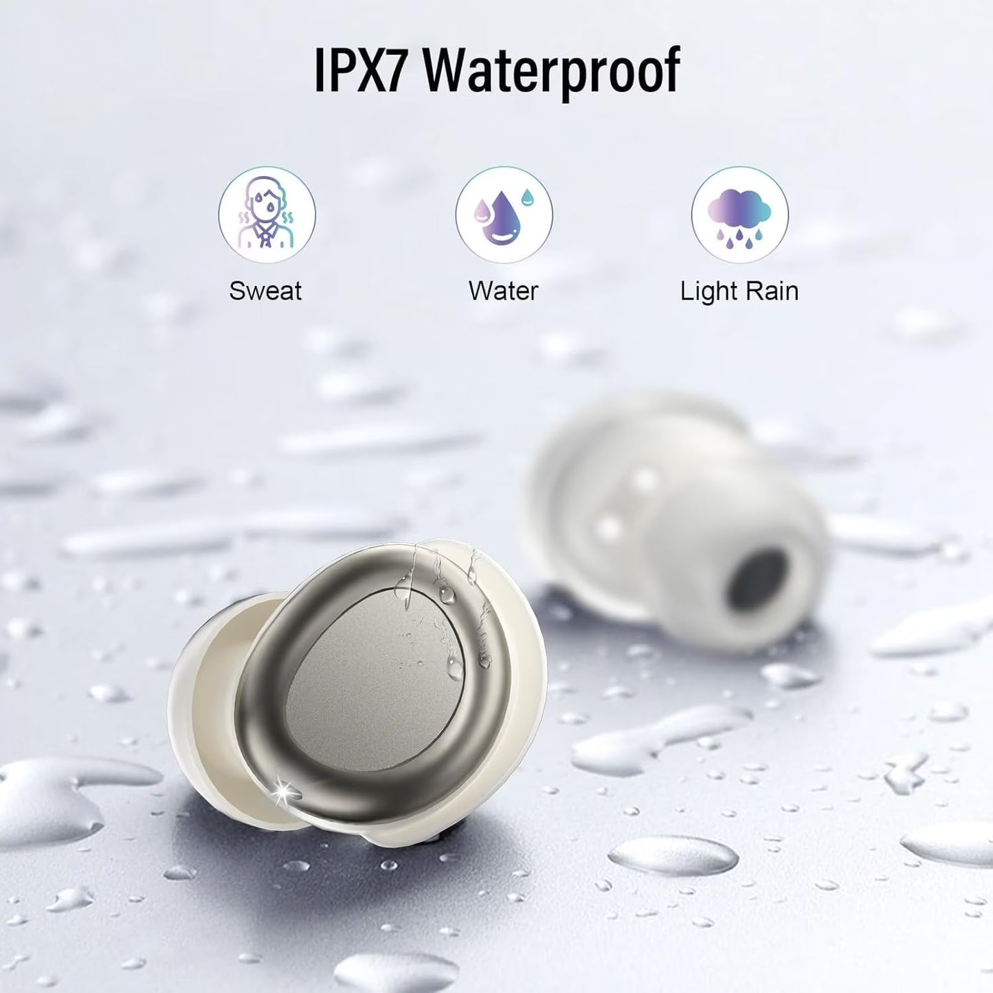 Btootos Sleep Earbuds, Noise Cancelling Wireless Ear buds for Side Sleepers, Bluetooth 5.4 in Ear Light-Weight Mini Headphones, 47H Playtime Clear Calls Earphones for Sleeping, Exercising, Working, Hiking