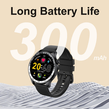 Smart Watch for Men Fitness Tracker: Military 1.43'' AMOLED Mens Watches Running Waterproof Smartwatch Android Phones iPhone Compatible Sleep Monitor Step Counter Pedometer