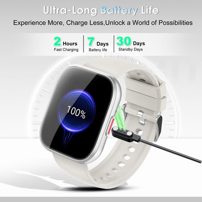 Smart Watch for Men Women Bluetooth Call, 1.85" HD Touch Screen Fitness Watch with Sleep Monitor, 112+ Sports Modes, IP68 Waterproof Activity Trackers for Android iOS