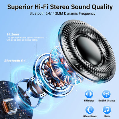 Btootos AI Translation Earbuds Real Time,164 Language/7 Translation Modes Translator Earbuds with Audio and Video Calls,No Subscription,5 EQ Modes Touch Screen Translator Headphones,48H AI Ear Buds Translato
