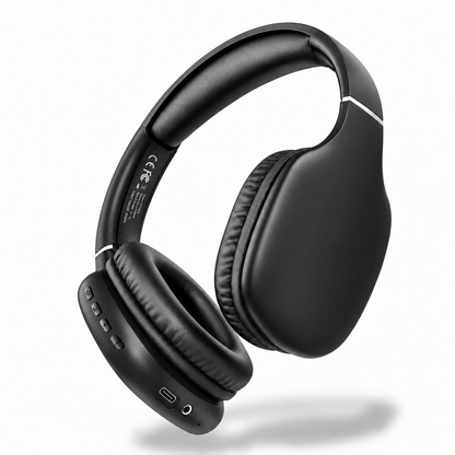 Bluetooth Headphones, Headphones Wireless Over Ear with Microphone, 40mm Stereo Sound, 40H Playtime, Foldable Headset with Type-C Charging and 3.5mm AUX for Work, Travel and Home