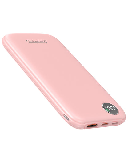 Btootos Fast Charging Power Bank, 10000mah Portable Charger for iPhone, 22.5W USB C in&Out Battery Pack Phone Charger Portable, Slim Powerbank for iPhone 17/16/15 Series, Samsung, Google,Android