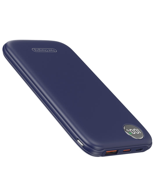 Btootos Fast Charging Power Bank, 10000mah Portable Charger for iPhone, 22.5W USB C in&Out Battery Pack Phone Charger Portable, Slim Powerbank for iPhone 17/16/15 Series, Samsung, Google,Android