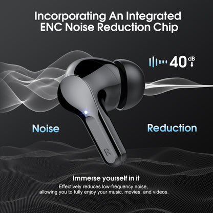Wireless Earbuds, Bluetooth 5.4 Headphones HiFi Stereo, Bluetooth Earbuds With ENC Noise Cancelling Mic, IP7 Waterproof in Ear Earphones,48H, LED Display Ear buds for Pad Phones Workout Sports