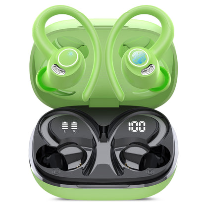 Wireless Earbuds, Bluetooth 5.4 Headphones Sport, Over Ear Buds With ENC Noise Cancelling Mic, 48H, Wireless Earphone With Earhooks, Stereo Deep Bass, IP7 Waterproof ear bud for Workout Running