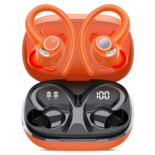 Wireless Earbuds, Bluetooth 5.4 Headphones Sport, Over Ear Buds With ENC Noise Cancelling Mic, 48H, Wireless Earphone With Earhooks, Stereo Deep Bass, IP7 Waterproof ear bud for Workout Running