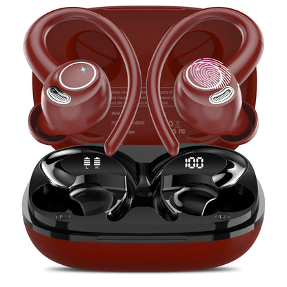 Wireless Earbuds, Bluetooth 5.4 Headphones Sport, Over Ear Buds With ENC Noise Cancelling Mic, 48H, Wireless Earphone With Earhooks, Stereo Deep Bass, IP7 Waterproof ear bud for Workout Running
