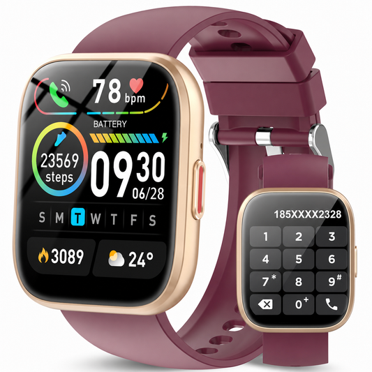 Btootos Smart Watch for Men Women Bluetooth Call, 1.85" HD Touch Screen Fitness Watch with Sleep Monitor, 112+ Sports Modes, IP68 Waterproof Activity Trackers for Android iOS