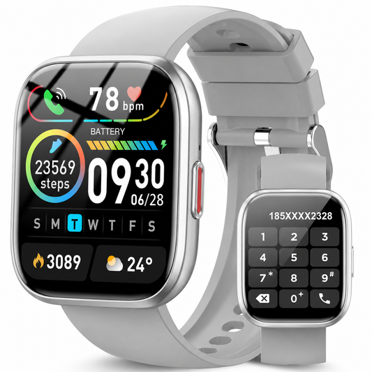 Btootos Smart Watch for Men Women Bluetooth Call, 1.85" HD Touch Screen Fitness Watch with Sleep Monitor, 112+ Sports Modes, IP68 Waterproof Activity Trackers for Android iOS