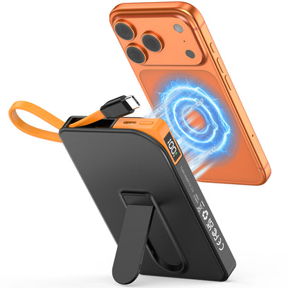 Btootos Magnetic Wireless Portable Charger, 10000mAh Power Bank 22.5W Fast Charging Battery Pack Compatible with iPhone 18/17/16/15/14/13 Pro Series, Black